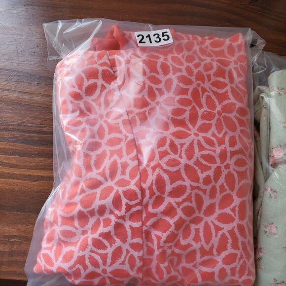 Fresh Produce Dress Small Red Print Sleeveless V Neck Ruffle Beach Asymmetric - Picture 8 of 8